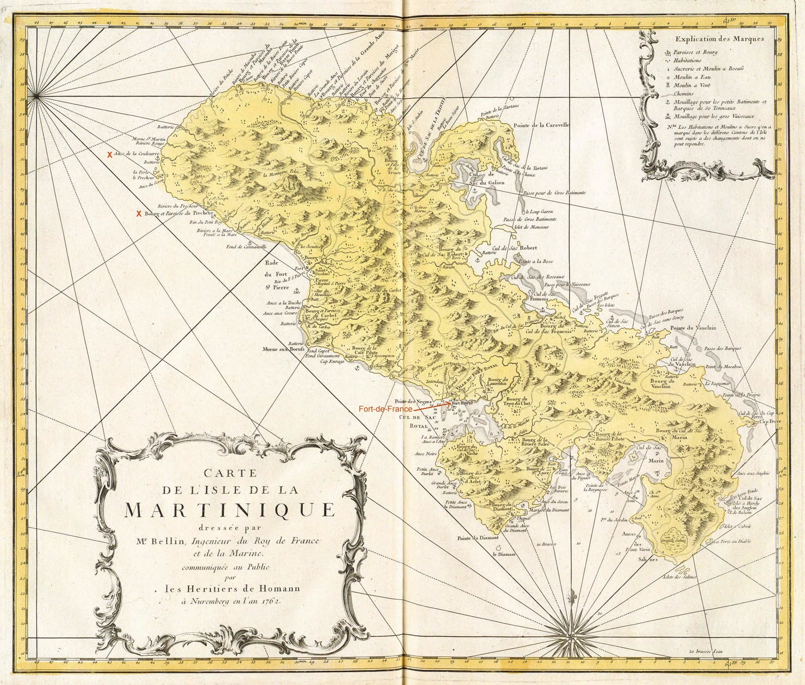 Carte de la Martinique